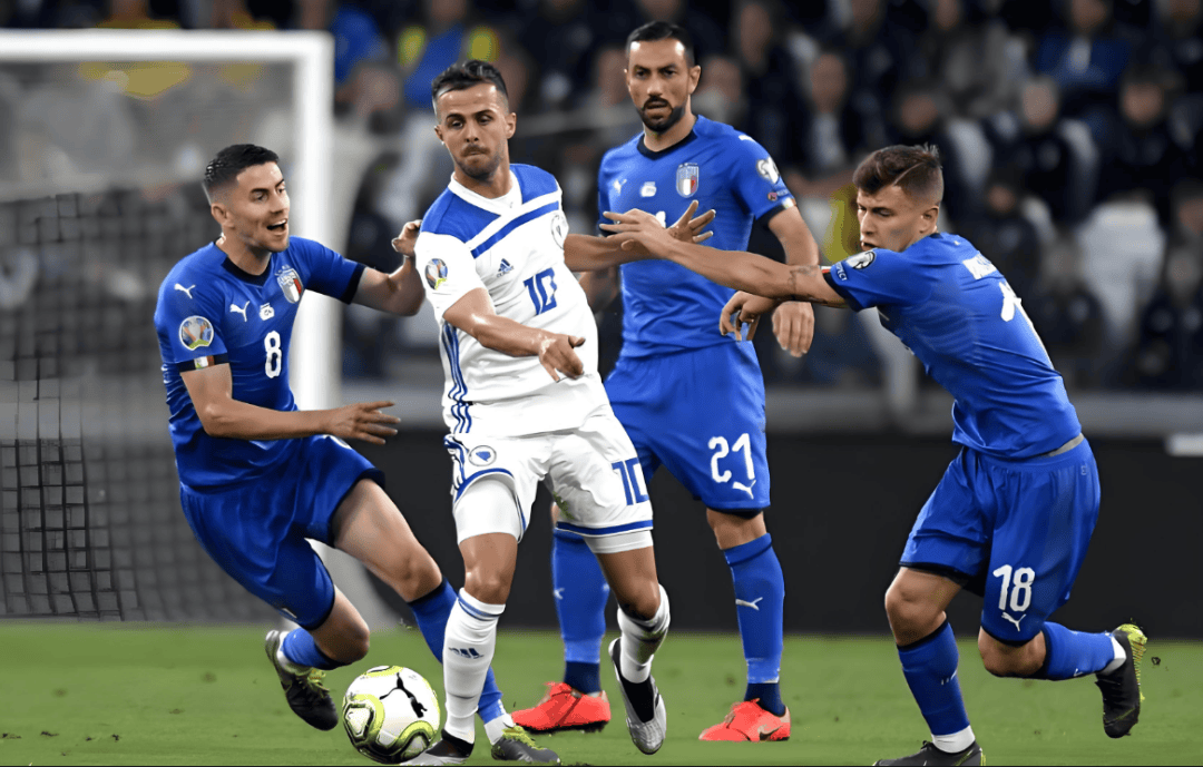 波黑队在同威尔士队的比赛中获得胜出