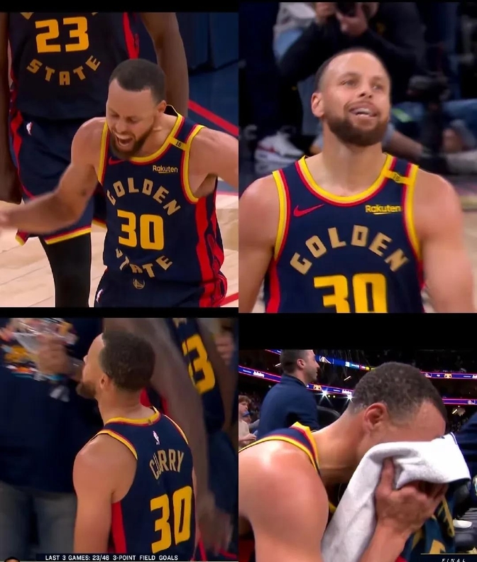 勇士遭逢双杀，库里连续三分无效