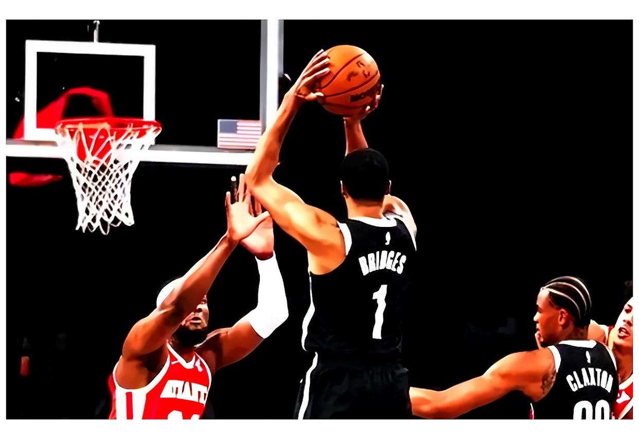 雷速-篮网主场战胜老鹰，结束两连败